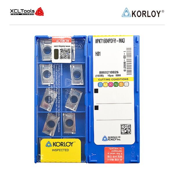 Korloy APKT1604PDFR-MA3 H01 CNC Cutting Insert - XCLTOOLS