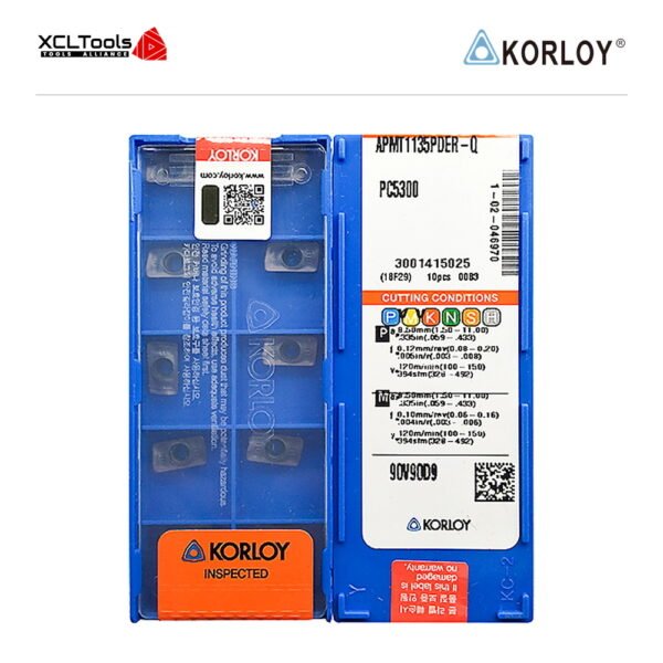 Korloy APMT1135PDER-Q PC5300 CNC Cutting Insert - XCLTOOLS