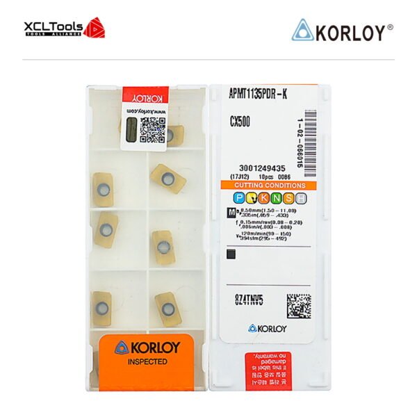Korloy APMT1135PDR-K CX500 CNC Cutting Insert - XCLTOOLS