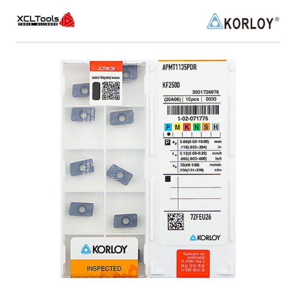 Korloy APMT1135PDR KF2500 CNC Cutting Insert - XCLTOOLS