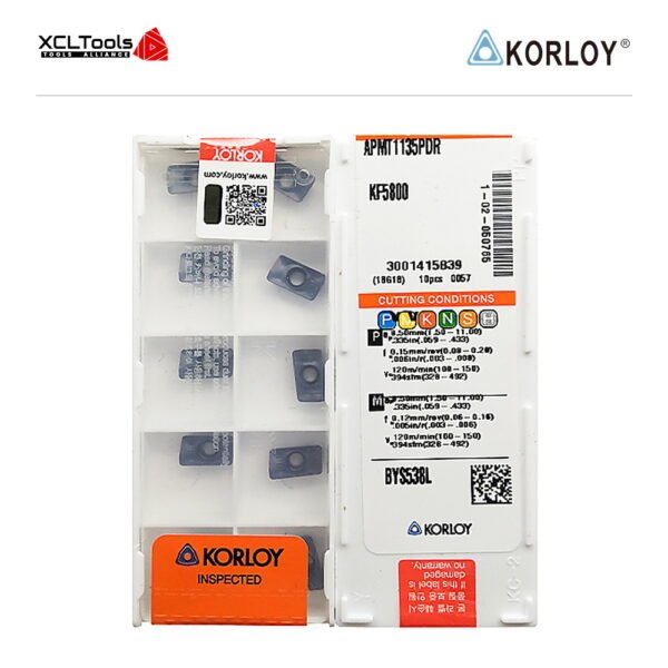 Korloy APMT1135PDR KF5800 CNC Cutting Insert - XCLTOOLS