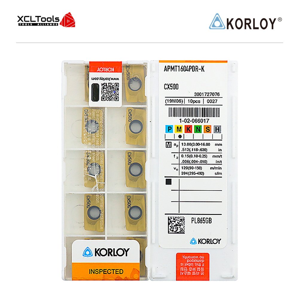 Korloy APMT1604PDR-K CX500 CNC Cutting Insert - XCLTOOLS Korloy APMT1604PDR-K CX500 CNC Cutting Insert - XCLTOOLS