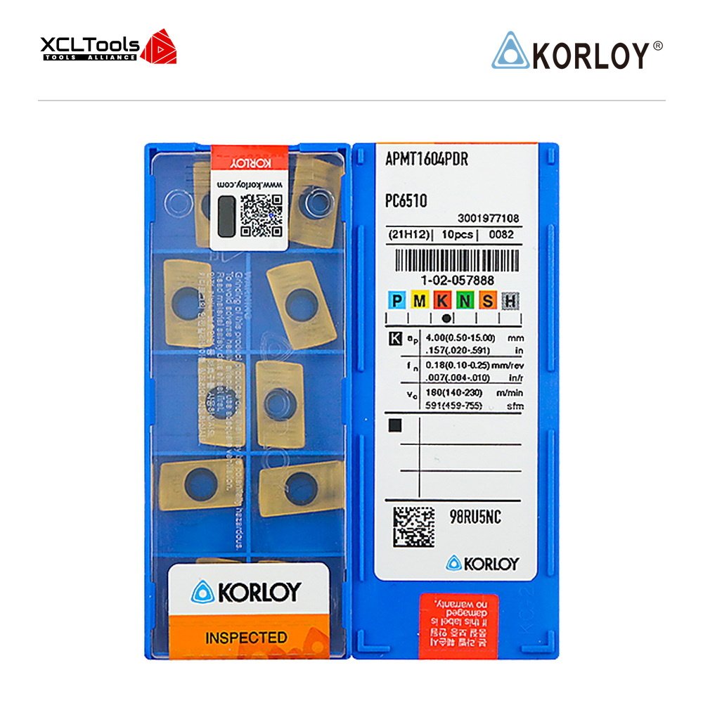 Korloy APMT1604PDR PC6510 CNC Cutting Insert - XCLTOOLS Korloy APMT1604PDR PC6510 CNC Cutting Insert - XCLTOOLS