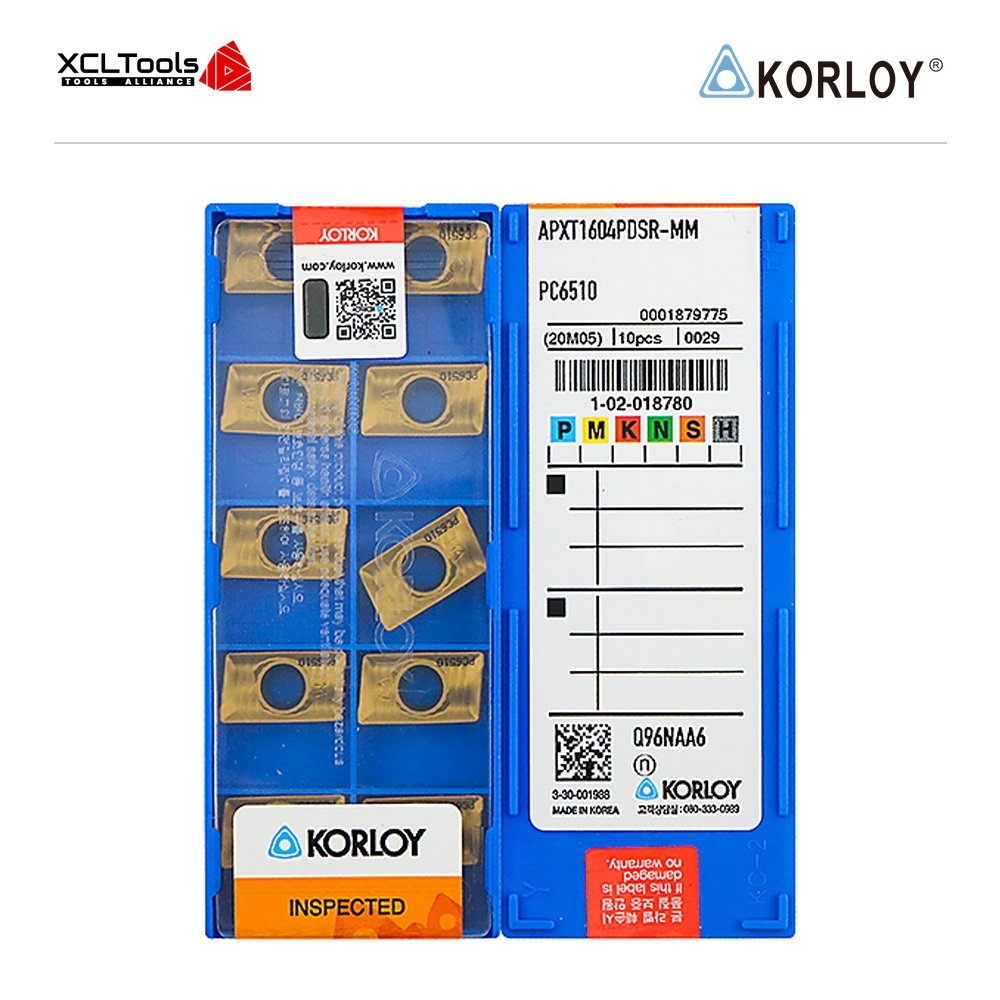 Korloy APXT1604PDSR-MM PC6510 CNC Cutting Insert - XCLTOOLS Korloy APXT1604PDSR-MM PC6510 CNC Cutting Insert - XCLTOOLS