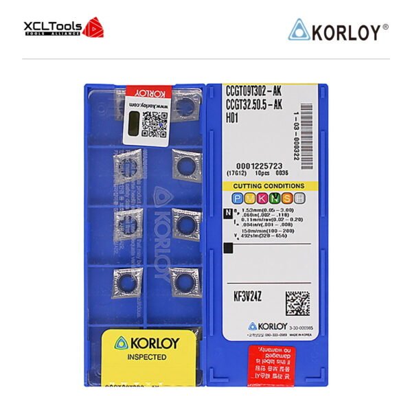 Korloy CCGT09T302-AK H01 CNC Cutting Insert - XCLTOOLS