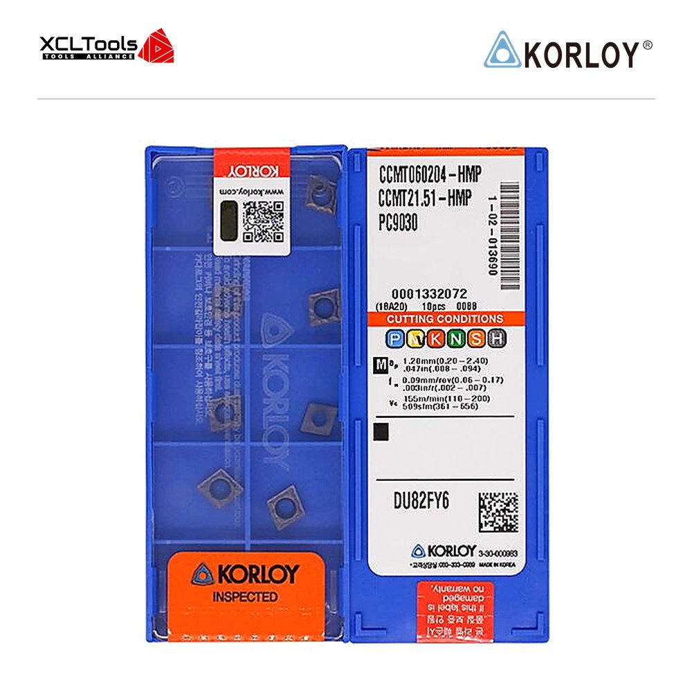 Korloy CCMT060204-HMP PC9030 CNC Cutting Insert - XCLTOOLS Korloy CCMT060204-HMP PC9030 CNC Cutting Insert - XCLTOOLS