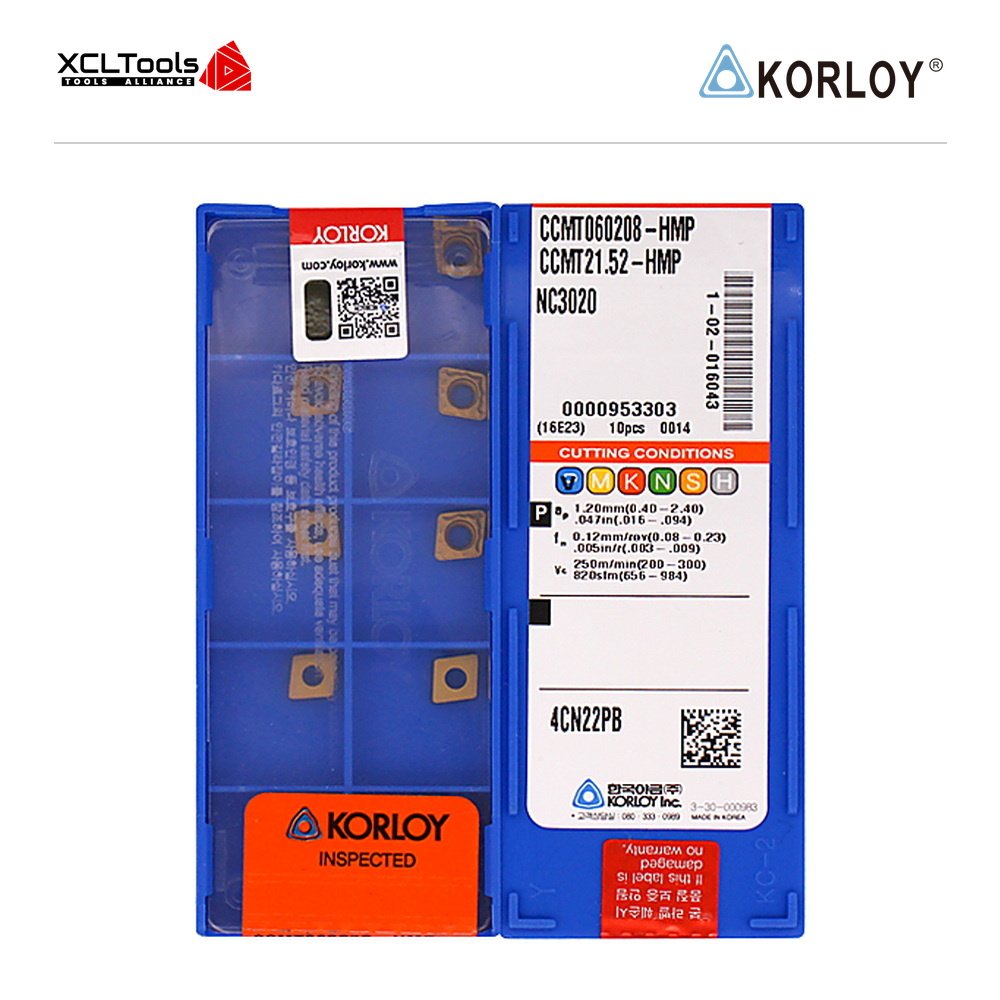 Korloy CCMT060208-HMP NC3020 CNC Cutting Insert - XCLTOOLS Korloy CCMT060208-HMP NC3020 CNC Cutting Insert - XCLTOOLS