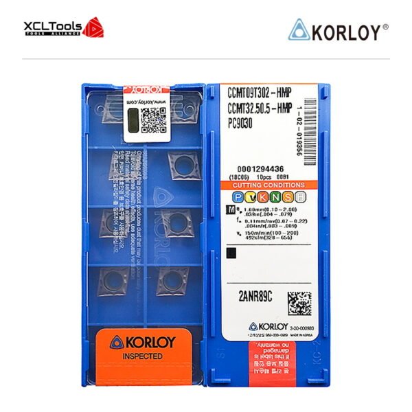 Korloy CCMT09T302-HMP PC9030 CNC Cutting Insert - XCLTOOLS