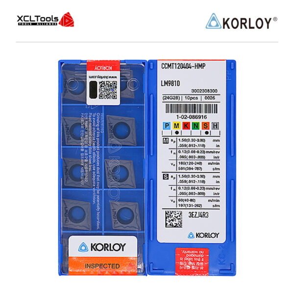 Korloy CCMT120404-HMP LM9810 CNC Cutting Insert - XCLTOOLS