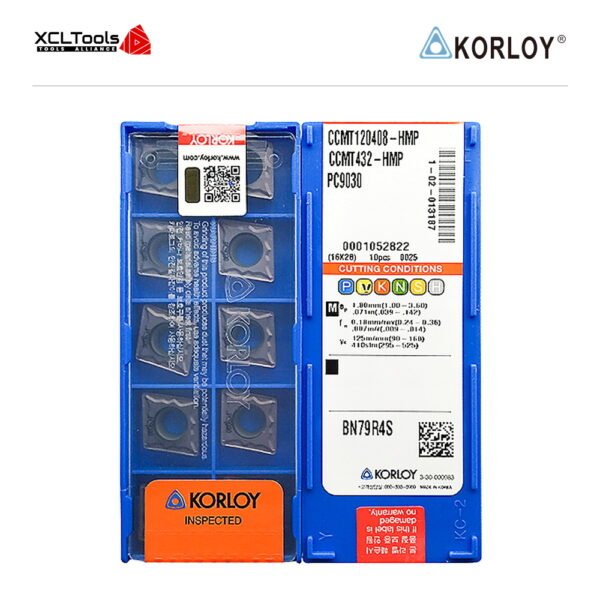 Korloy CCMT120408-HMP PC9030 CNC Cutting Insert - XCLTOOLS