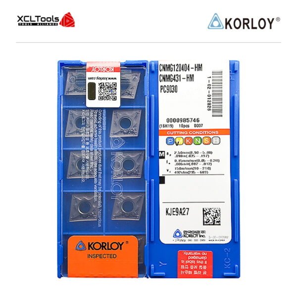 Korloy CNMG120404-HM PC9030 CNC Cutting Insert - XCLTOOLS