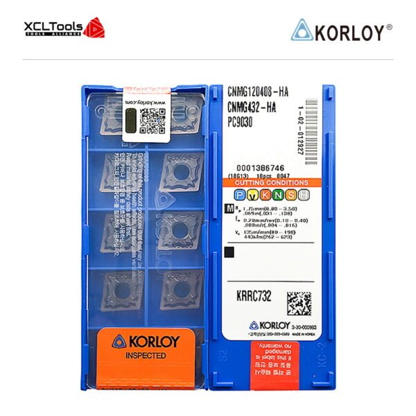 Korloy CNMG120408-HA PC9030 CNC Cutting Insert - XCLTOOLS