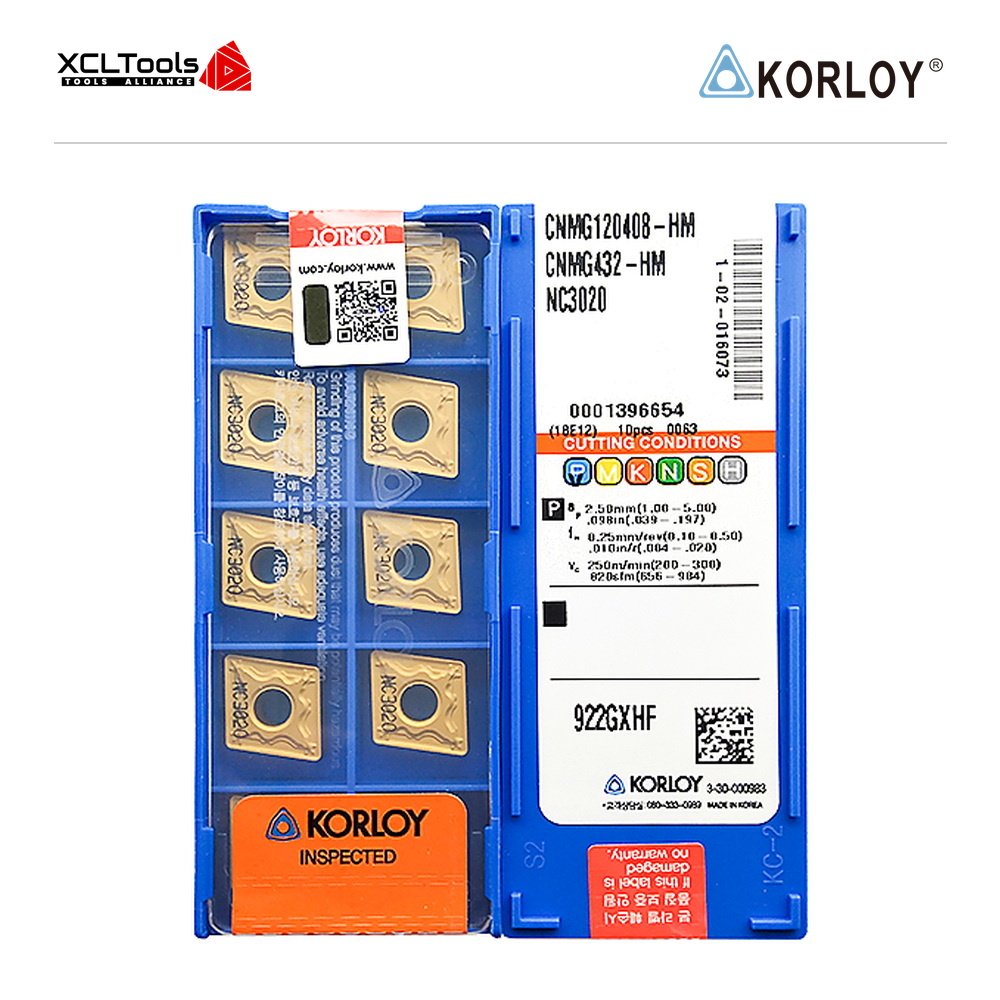 Korloy CNMG120408-HM NC3020 CNC Cutting Insert - XCLTOOLS Korloy CNMG120408-HM NC3020 CNC Cutting Insert - XCLTOOLS