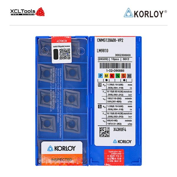 Korloy CNMG120408-VP2 LM9810 CNC Cutting Insert - XCLTOOLS