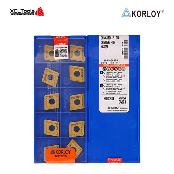Korloy CNMG160612-GR NC3030 CNC Cutting Insert - XCLTOOLS