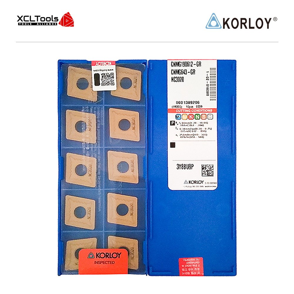 Korloy CNMG190612-GR NC3020 CNC Cutting Insert - XCLTOOLS Korloy CNMG190612-GR NC3020 CNC Cutting Insert - XCLTOOLS