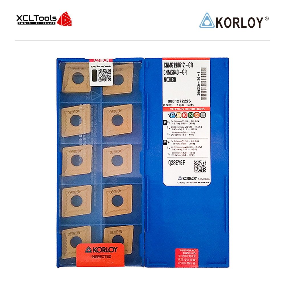 Korloy CNMG190612-GR NC3030 CNC Cutting Insert - XCLTOOLS Korloy CNMG190612-GR NC3030 CNC Cutting Insert - XCLTOOLS