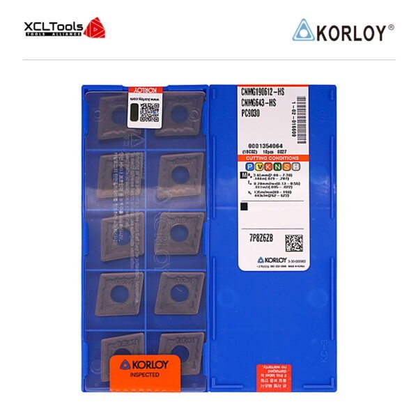 Korloy CNMG190612-HS PC9030 CNC Cutting Insert - XCLTOOLS