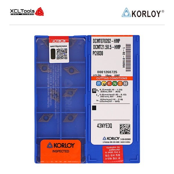 Korloy DCMT070202-HMP PC9030 CNC Cutting Insert - XCLTOOLS
