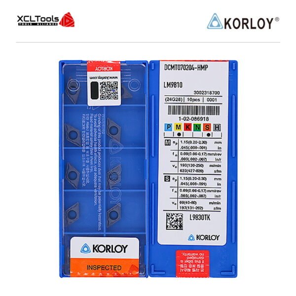 Korloy DCMT070204-HMP LM9810 CNC Cutting Insert - XCLTOOLS