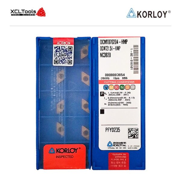 Korloy DCMT070204-HMP NC3020 CNC Cutting Insert - XCLTOOLS