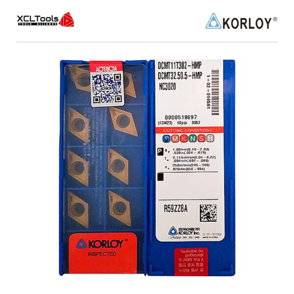 Korloy DCMT11T302-HMP NC3020 CNC Cutting Insert - XCLTOOLS