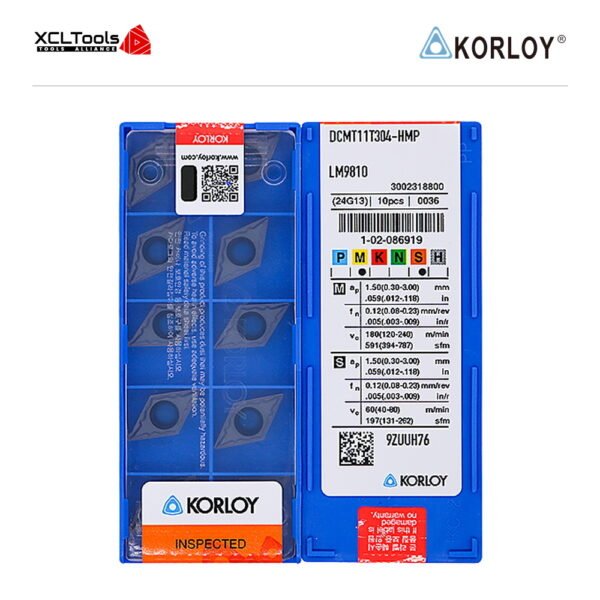 Korloy DCMT11T304-HMP LM9810 CNC Cutting Insert - XCLTOOLS