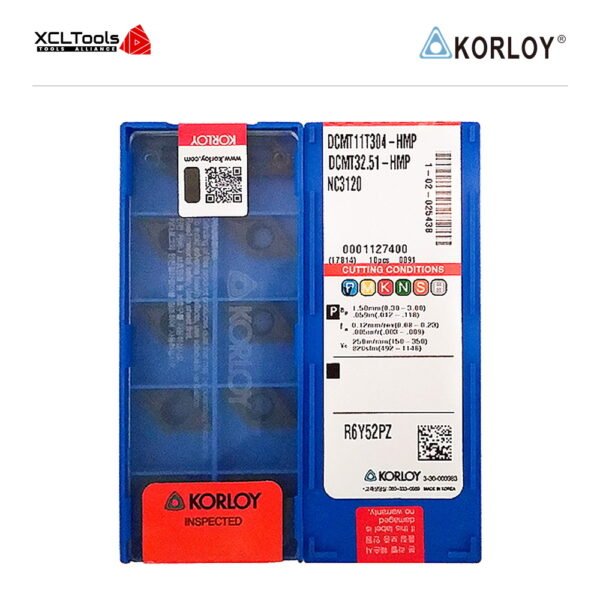 Korloy DCMT11T304-HMP NC3120 CNC Cutting Insert - XCLTOOLS