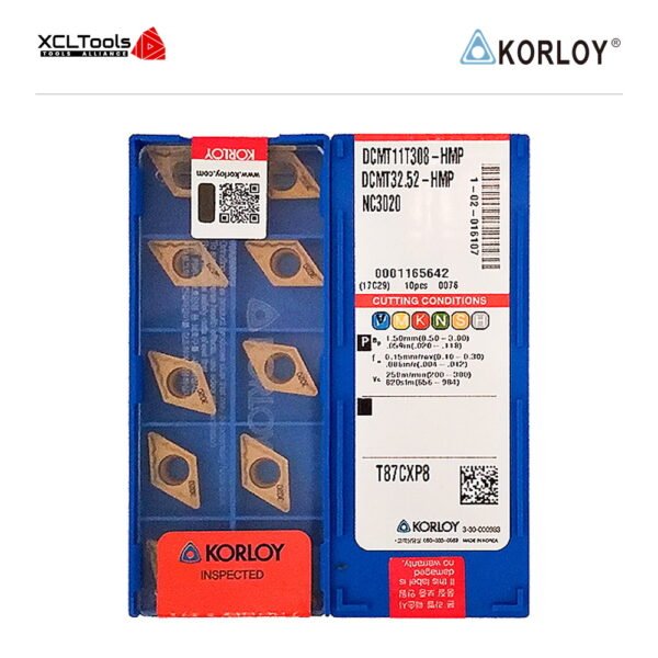 Korloy DCMT11T308-HMP NC3020 CNC Cutting Insert - XCLTOOLS