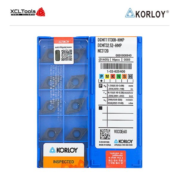 Korloy DCMT11T308-HMP NC3120 CNC Cutting Insert - XCLTOOLS