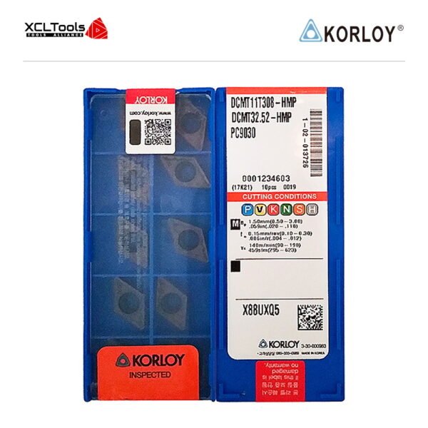 Korloy DCMT11T308-HMP PC9030 CNC Cutting Insert - XCLTOOLS
