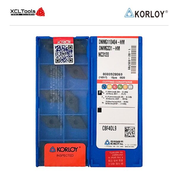 Korloy DNMG110404-HM NC3120 CNC Cutting Insert - XCLTOOLS