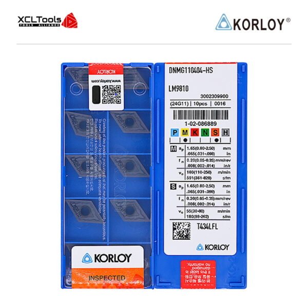Korloy DNMG110404-HS LM9810 CNC Cutting Insert - XCLTOOLS