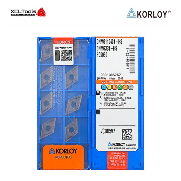 Korloy DNMG110404-HS PC9030 CNC Cutting Insert - XCLTOOLS
