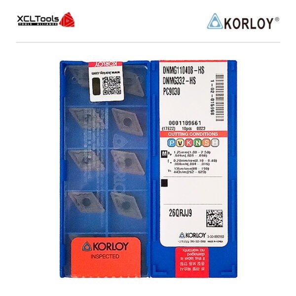 Korloy DNMG110408-HS PC9030 CNC Cutting Insert - XCLTOOLS