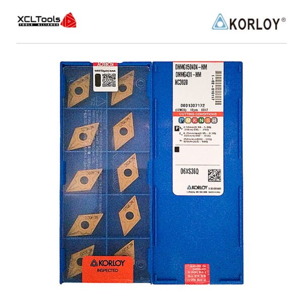 Korloy DNMG150404-HM NC3020 CNC Cutting Insert - XCLTOOLS