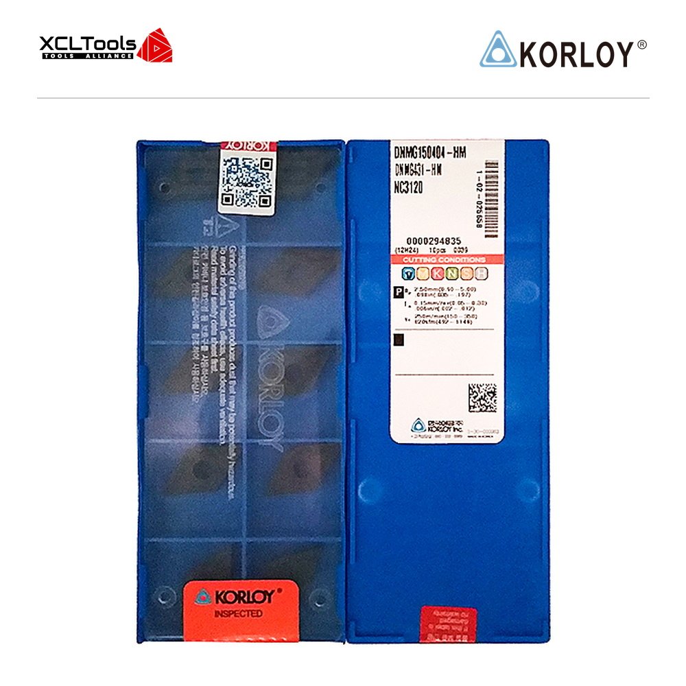 Korloy DNMG150404-HM NC3120 CNC Cutting Insert - XCLTOOLS Korloy DNMG150404-HM NC3120 CNC Cutting Insert - XCLTOOLS