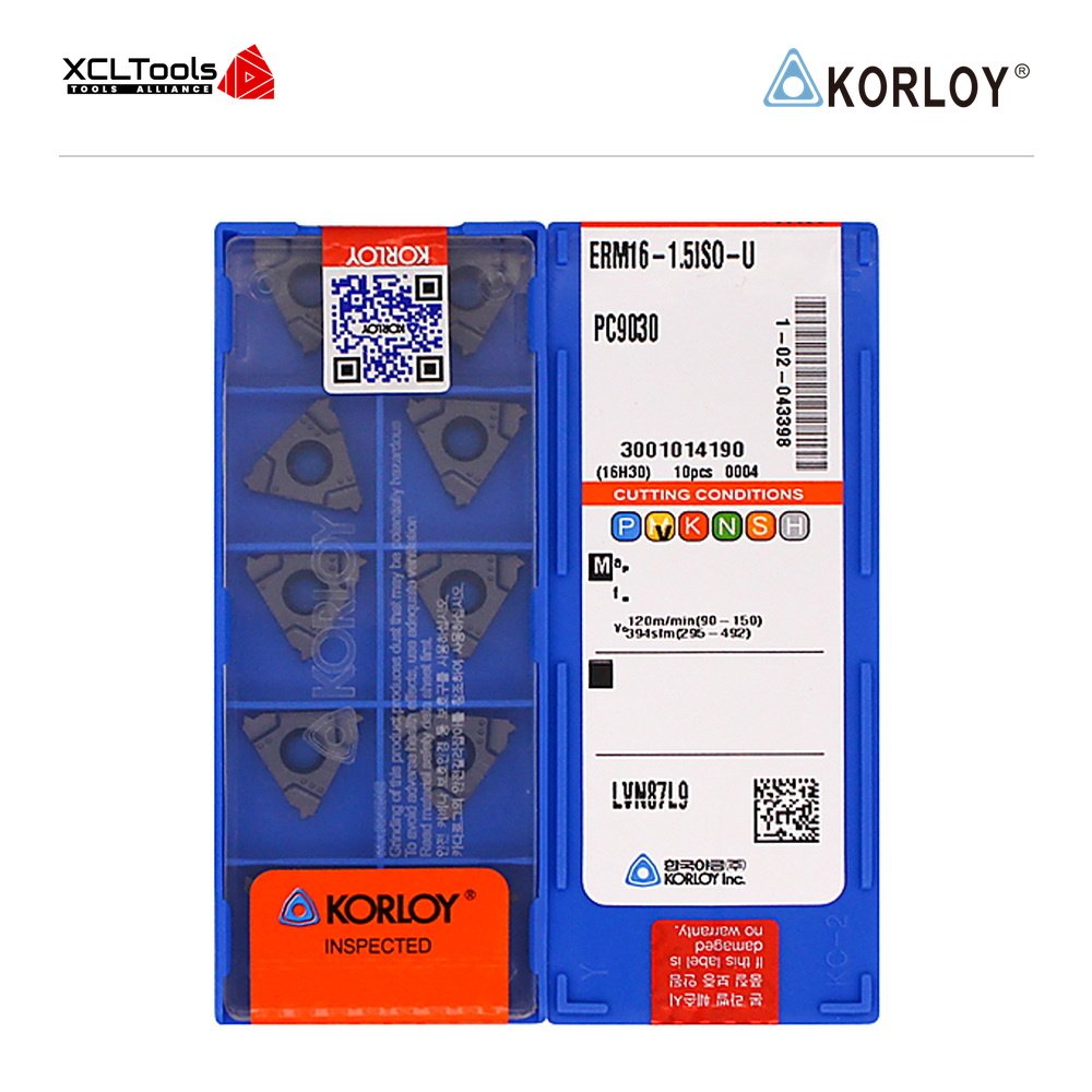 Korloy ERM16-1.5ISO-U PC9030 CNC Cutting Insert - XCLTOOLS Korloy ERM16-1.5ISO-U PC9030 CNC Cutting Insert - XCLTOOLS