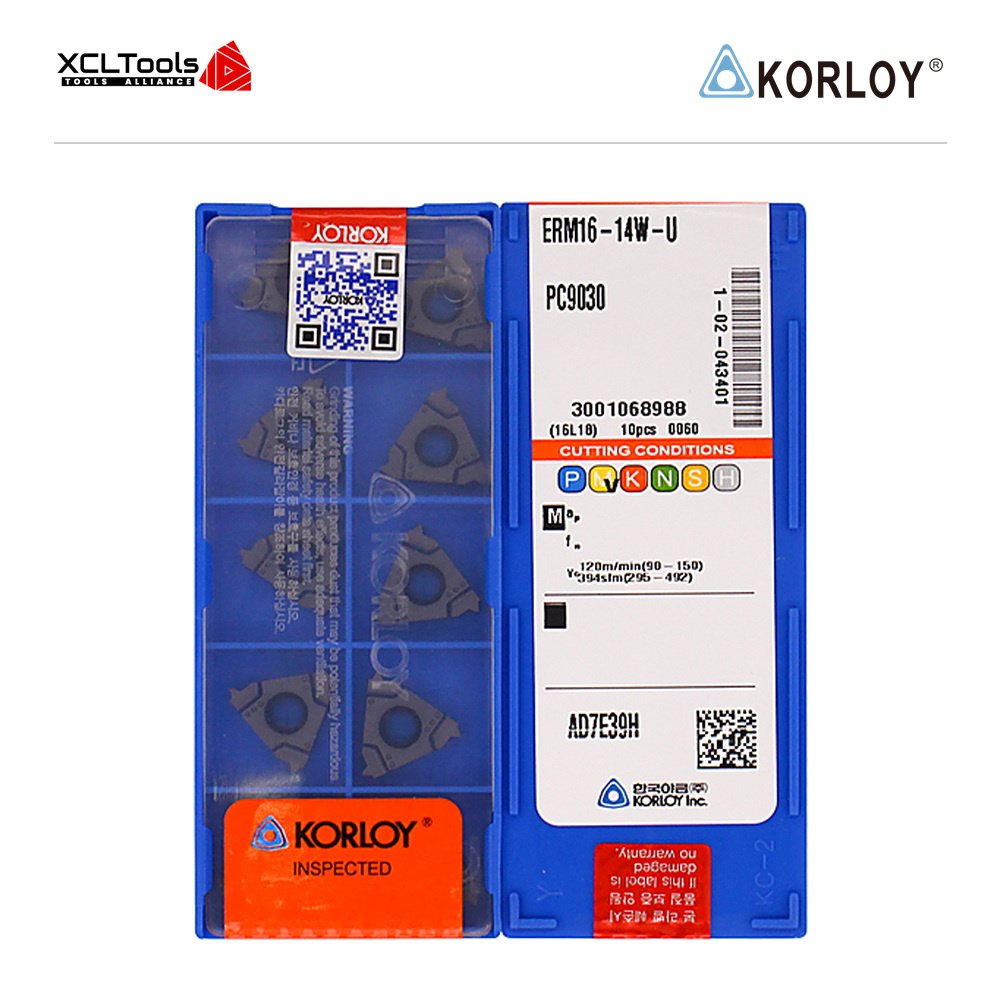 Korloy ERM16-14W-U PC9030 CNC Cutting Insert - XCLTOOLS Korloy ERM16-14W-U PC9030 CNC Cutting Insert - XCLTOOLS