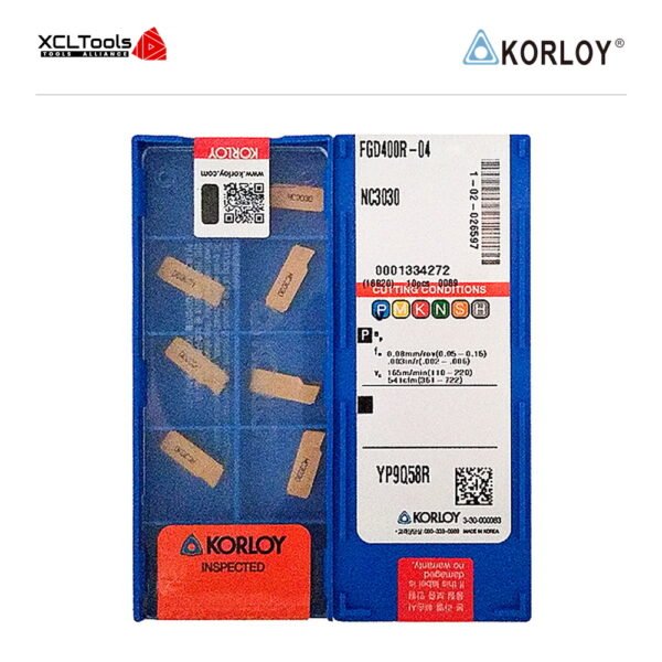 Korloy FGD400R-04 NC3030 CNC Cutting Insert - XCLTOOLS