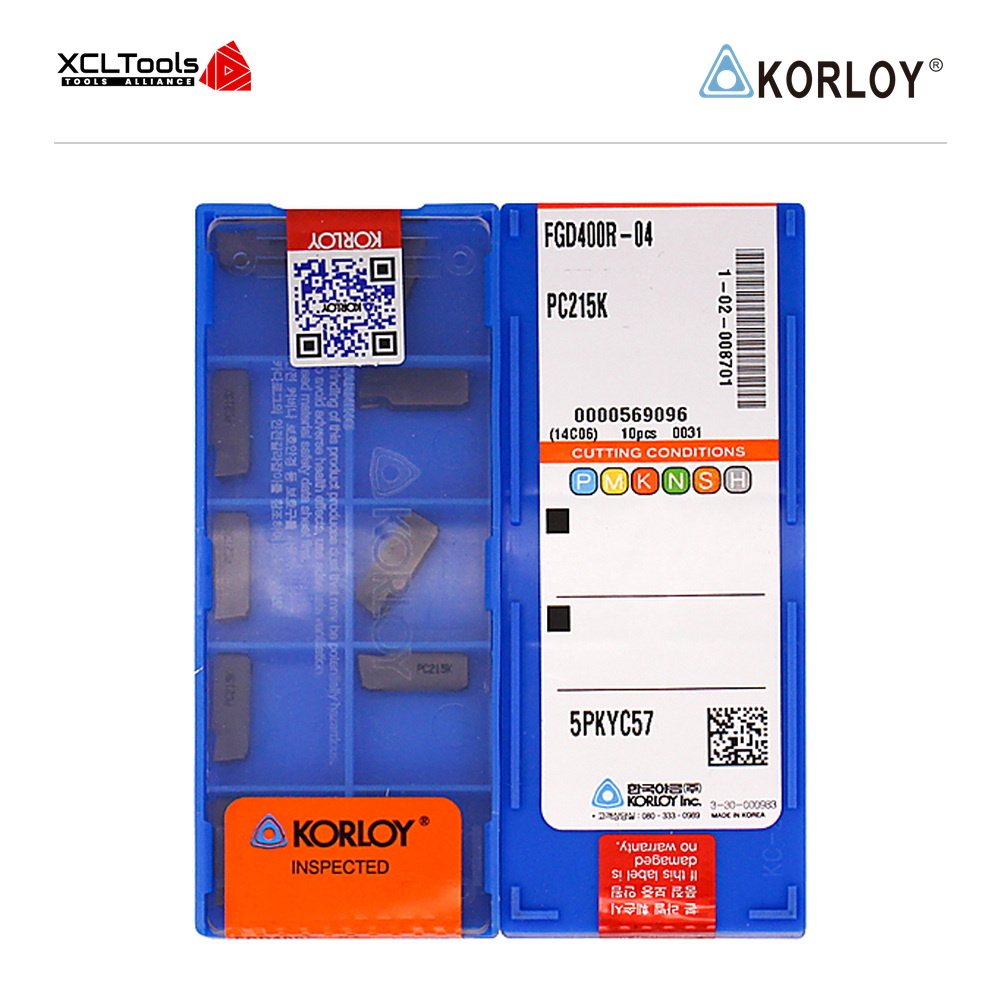 Korloy FGD400R-04 PC215K CNC Cutting Insert - XCLTOOLS Korloy FGD400R-04 PC215K CNC Cutting Insert - XCLTOOLS