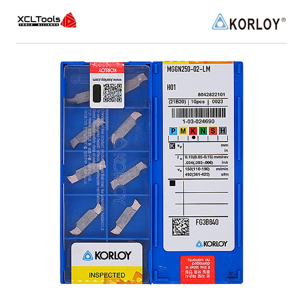 Korloy MGGN250-02-LM H01 CNC Cutting Insert - XCLTOOLS Korloy MGGN250-02-LM H01 CNC Cutting Insert - XCLTOOLS