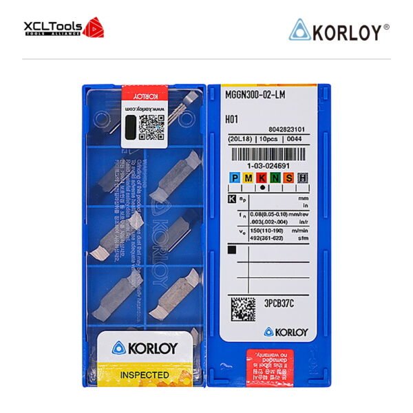 Korloy MGGN300-02-LM H01 CNC Cutting Insert - XCLTOOLS