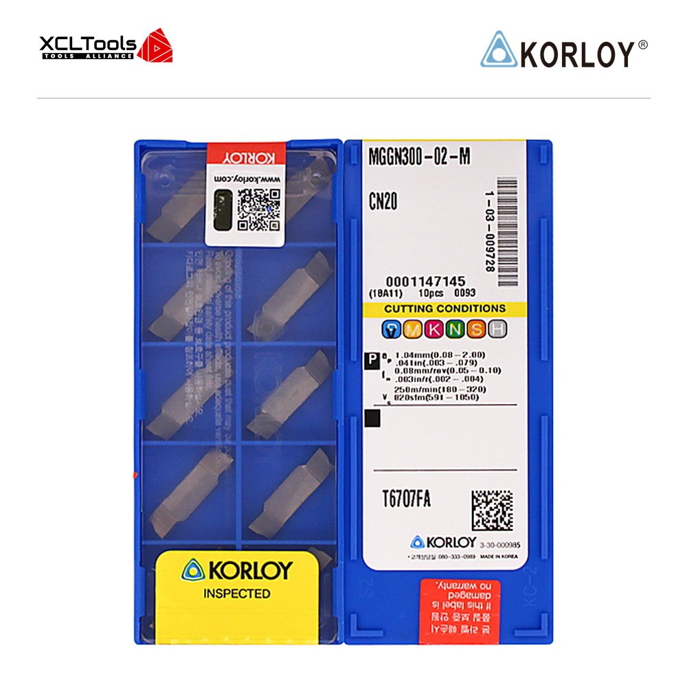 Korloy MGGN300-02-M CN20 CNC Cutting Insert - XCLTOOLS Korloy MGGN300-02-M CN20 CNC Cutting Insert - XCLTOOLS