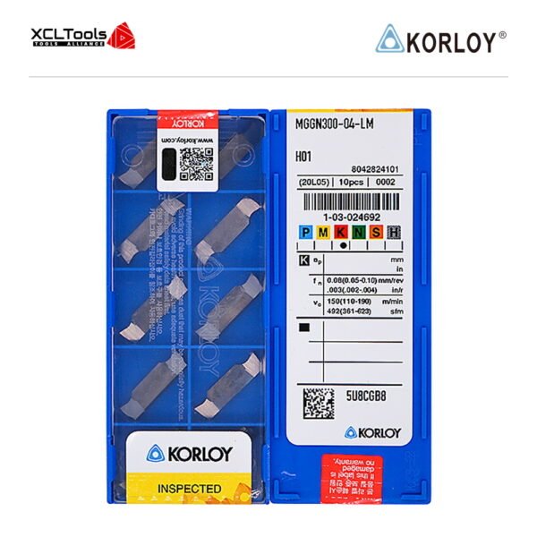 Korloy MGGN300-04-LM H01 CNC Cutting Insert - XCLTOOLS