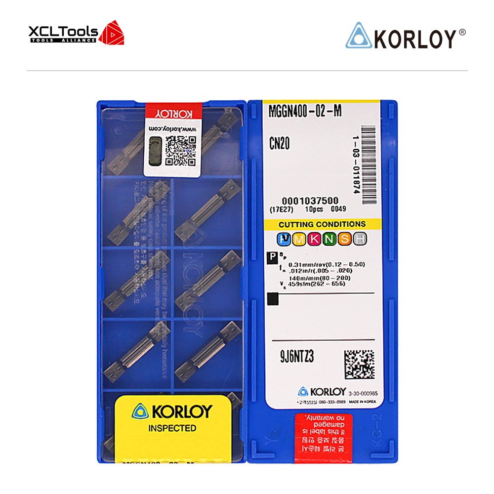 Korloy MGGN400-02-M CN20 CNC Cutting Insert - XCLTOOLS Korloy MGGN400-02-M CN20 CNC Cutting Insert - XCLTOOLS