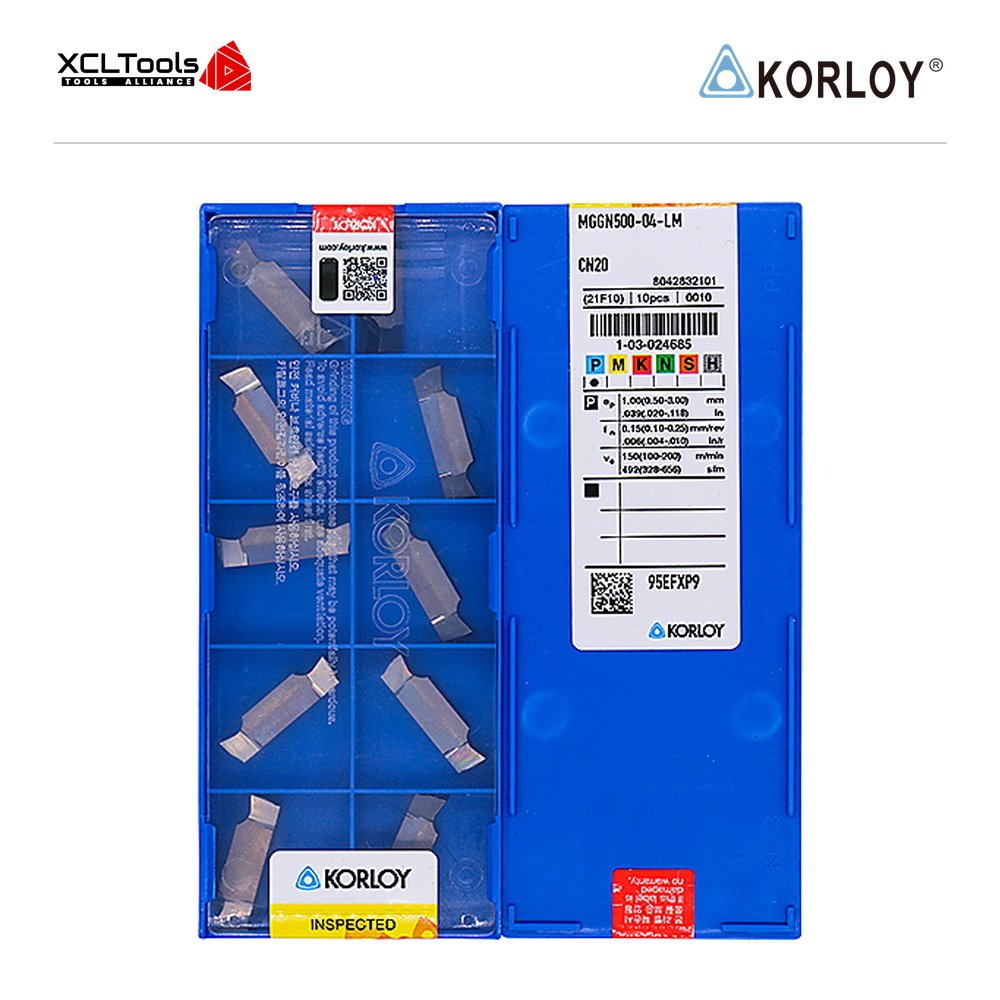 Korloy MGGN500-04-LM CN20 CNC Cutting Insert - XCLTOOLS Korloy MGGN500-04-LM CN20 CNC Cutting Insert - XCLTOOLS