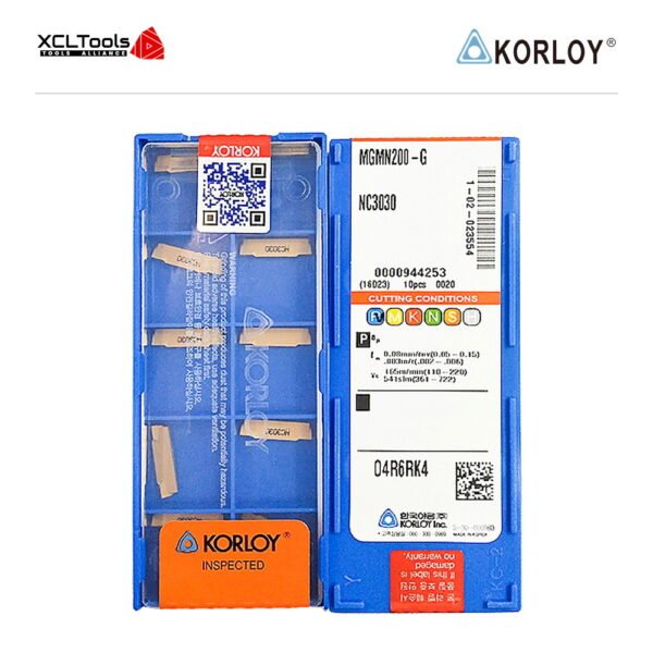 Korloy MGMN200-G NC3030 CNC Cutting Insert - XCLTOOLS