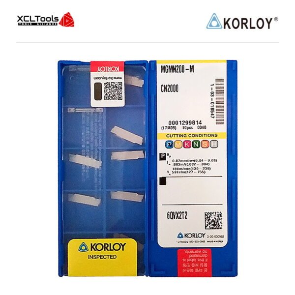 Korloy MGMN200-M CN2000 CNC Cutting Insert - XCLTOOLS