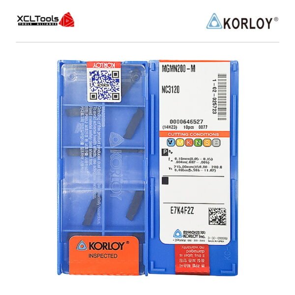 Korloy MGMN200-M NC3120 CNC Cutting Insert - XCLTOOLS